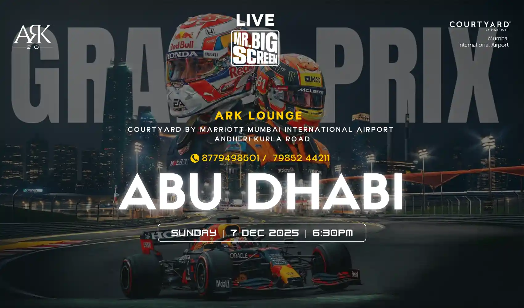 F1 Screening- Abu Dhabi GP 25- Ark2.0 Lounge, Andheri